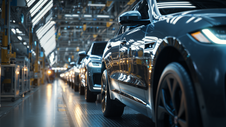 Jaguar Land Rover factory in the UK,
