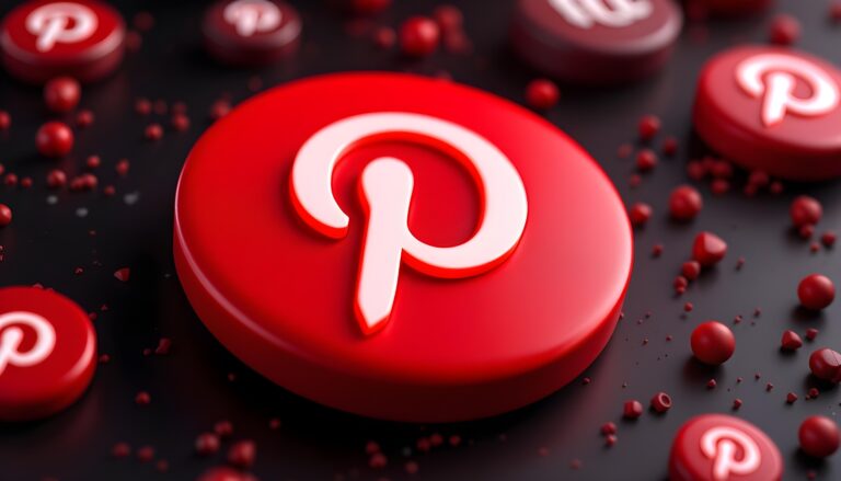 pinterest icon 3d