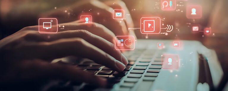 A digital marketing expert crafting engaging content for a social media campaign, demonstrating effective strategies for audience growth and interaction in the digital age.